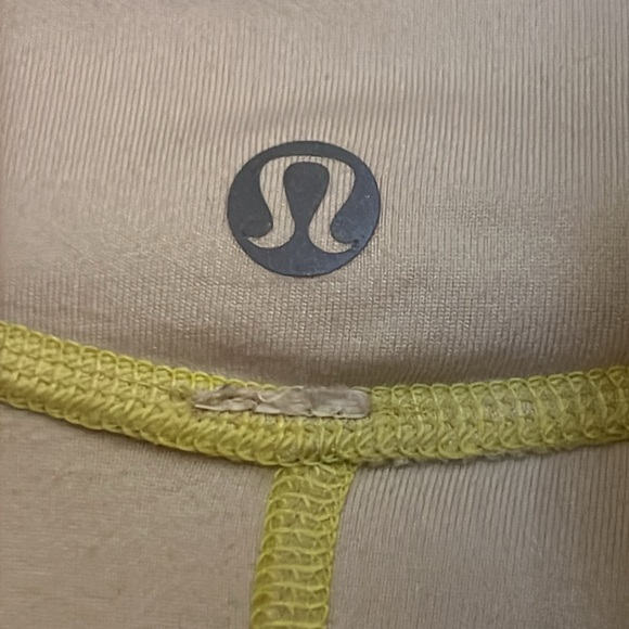 Lululemon Half-Zip Jacket Reflective Running Yoga Gray Yellow Sz S - Picture 4 of 7